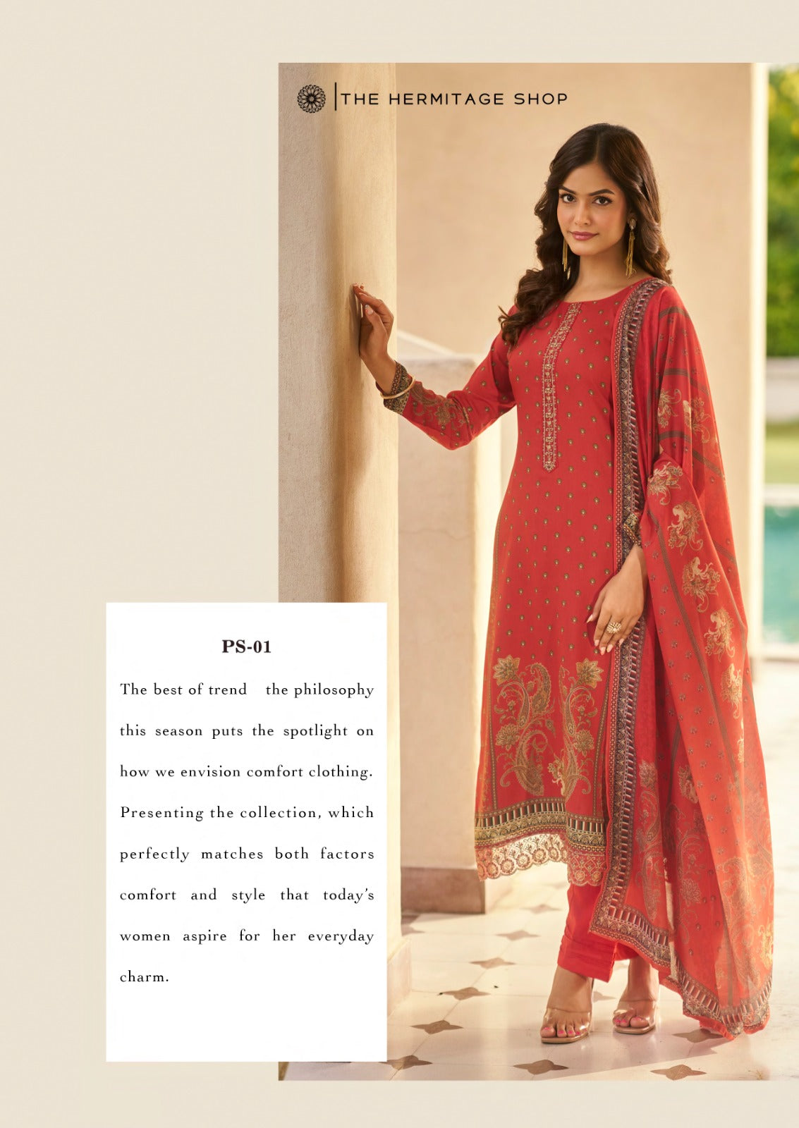 Paisely Vol 2 The Hermitage Shop Lawn Karachi Salwar Suits Wholesaler Gujarat