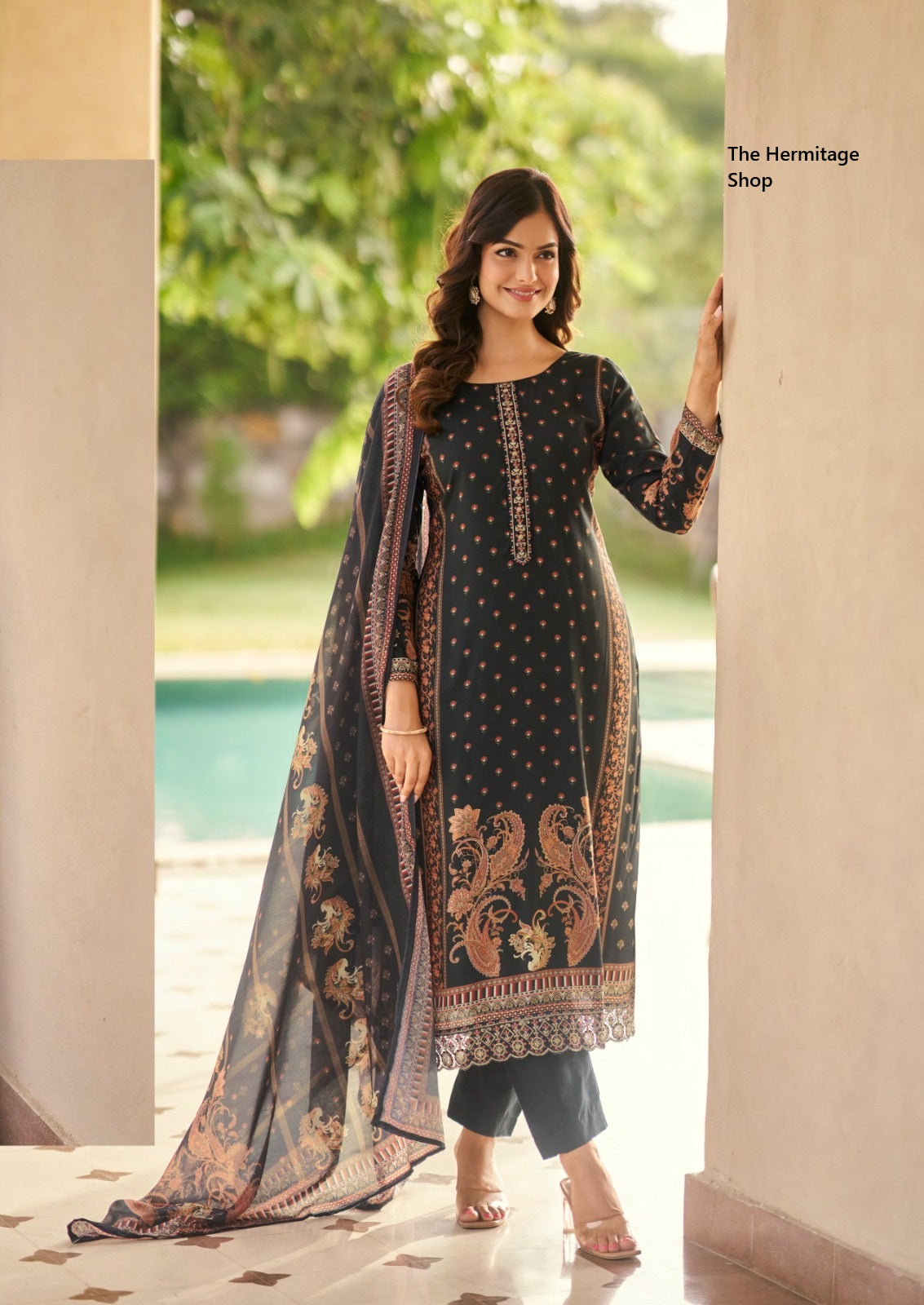Paisely Vol 2 The Hermitage Shop Lawn Karachi Salwar Suits Wholesaler Gujarat