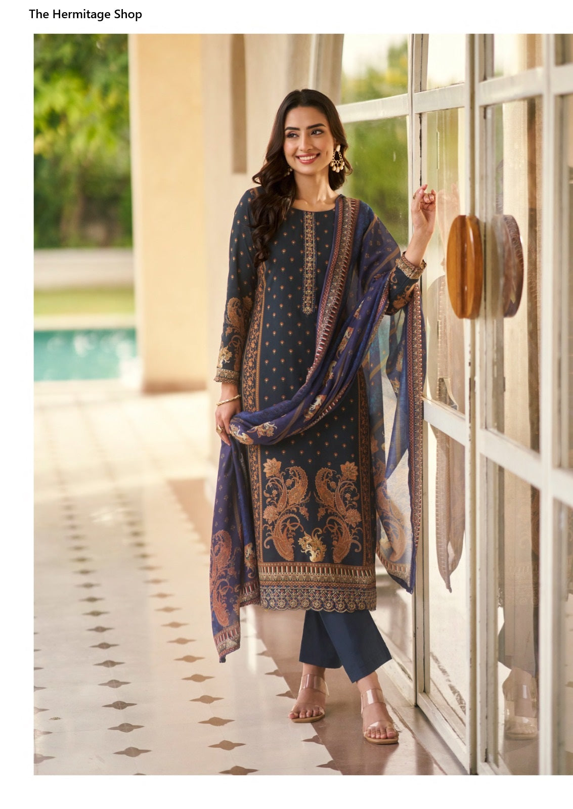 Paisely Vol 2 The Hermitage Shop Lawn Karachi Salwar Suits Wholesaler Gujarat