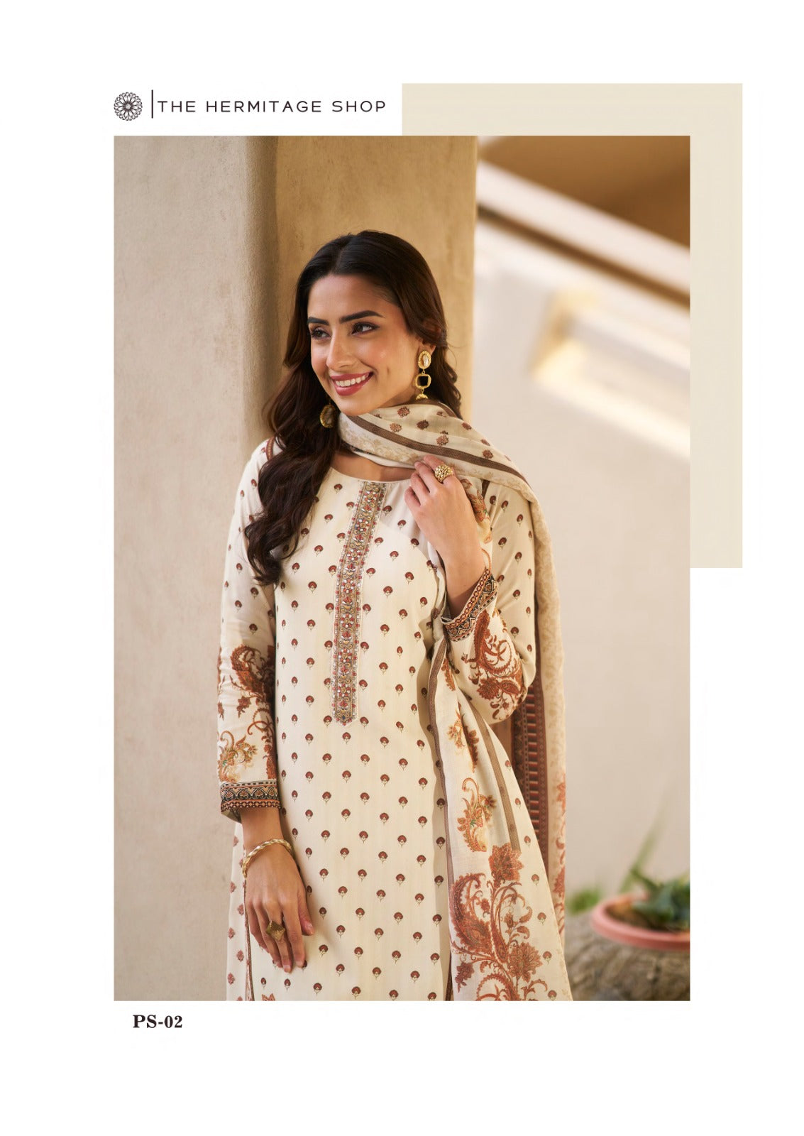 Paisely Vol 2 The Hermitage Shop Lawn Karachi Salwar Suits Wholesaler Gujarat