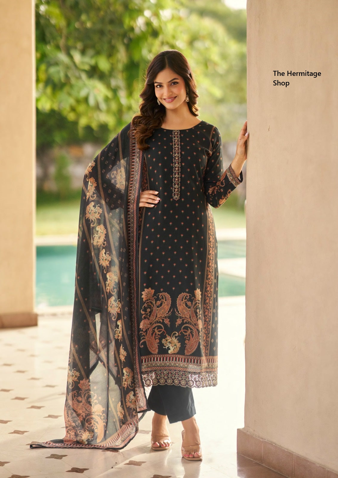 Paisely Vol 2 The Hermitage Shop Lawn Karachi Salwar Suits Wholesaler Gujarat