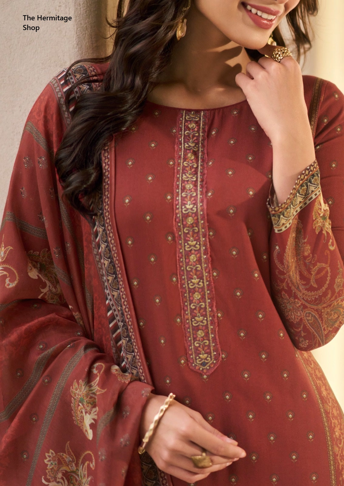 Paisely Vol 2 The Hermitage Shop Lawn Karachi Salwar Suits Wholesaler Gujarat