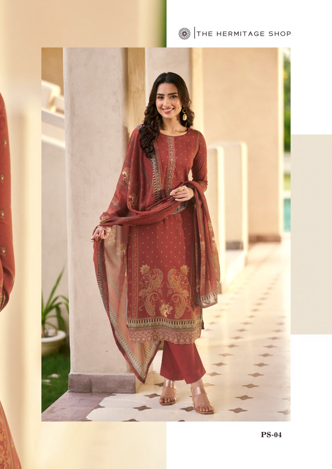 Paisely Vol 2 The Hermitage Shop Lawn Karachi Salwar Suits Wholesaler Gujarat
