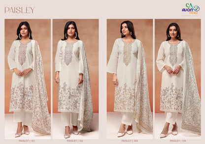 Paisley Avon Trendz Linen Pant Style Suits Manufacturer India