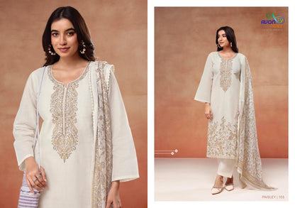Paisley Avon Trendz Linen Pant Style Suits Manufacturer India