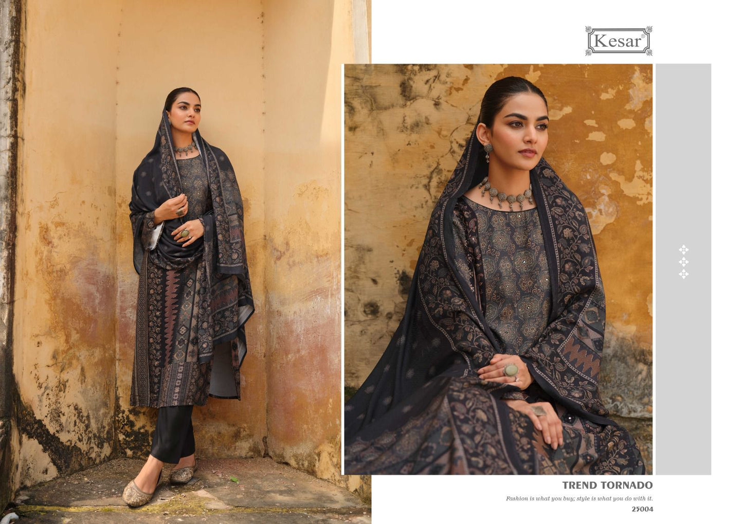 Paisley Kesar Pashmina Suits Exporter