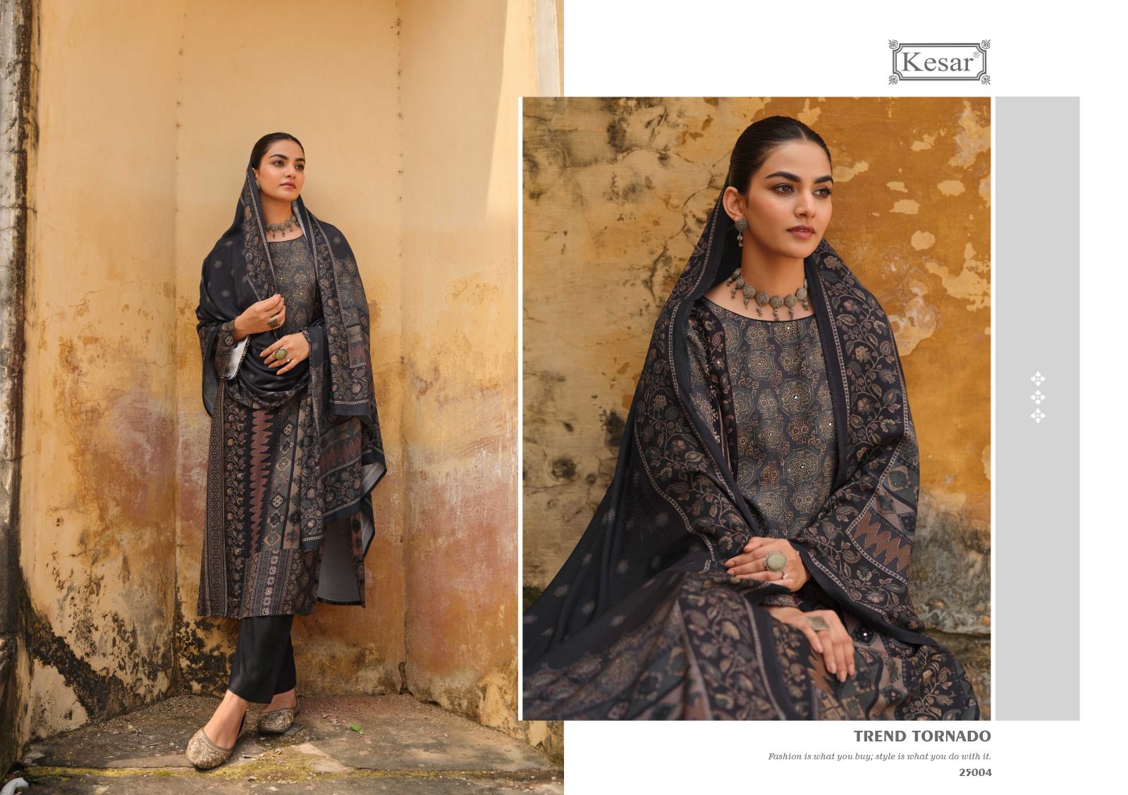 Paisley Kesar Pashmina Suits Exporter