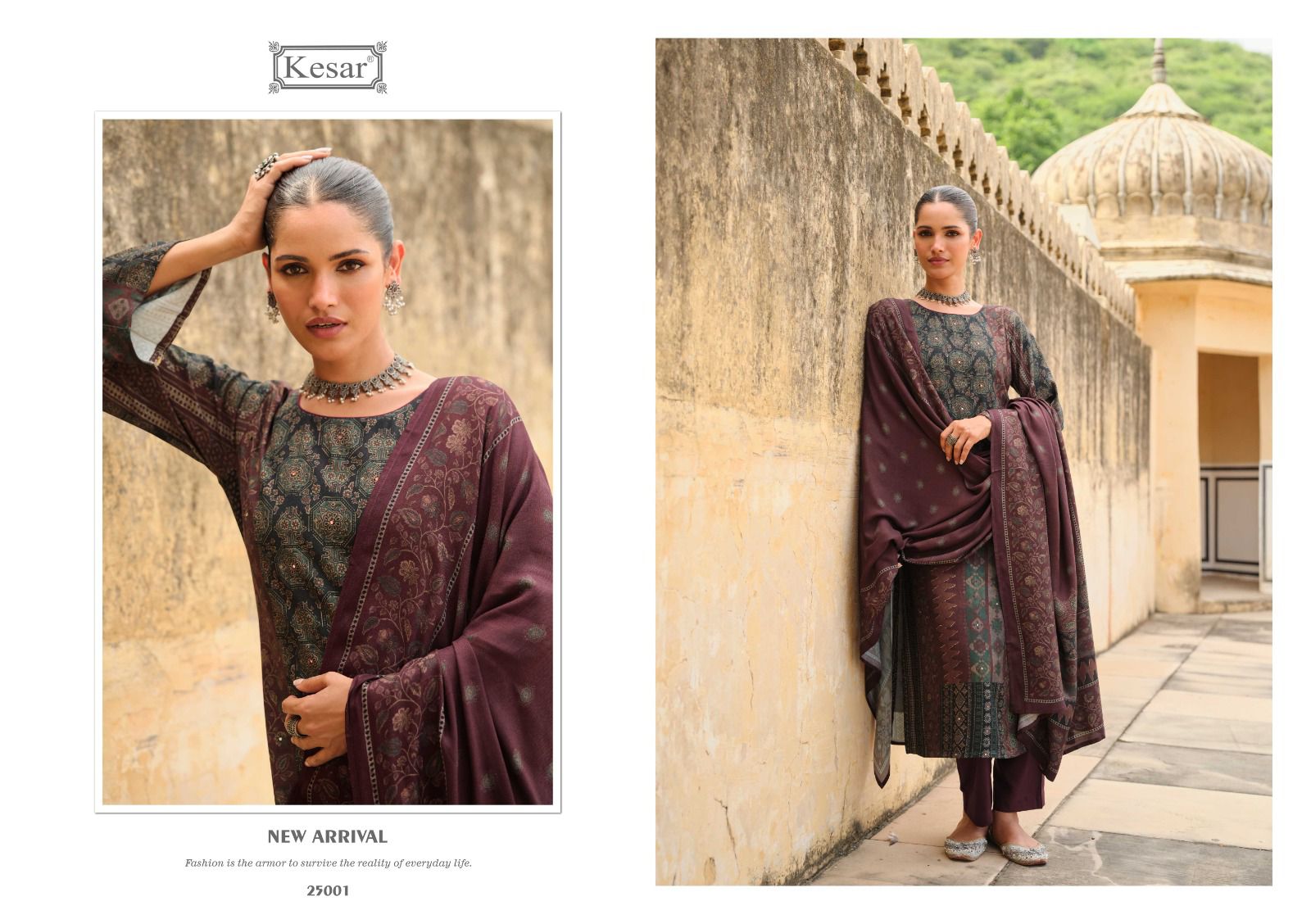 Paisley Kesar Pashmina Suits Exporter