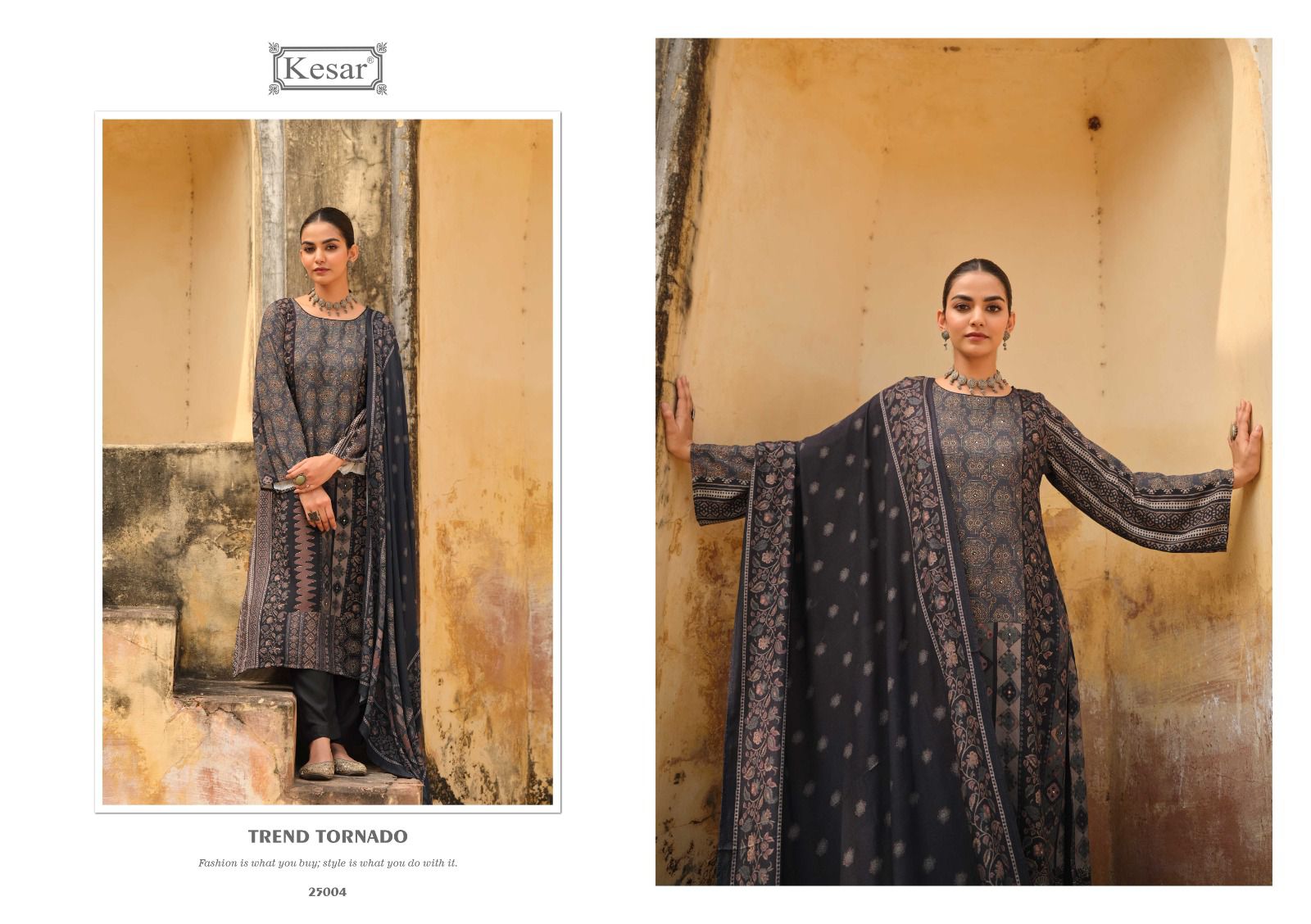 Paisley Kesar Pashmina Suits Exporter