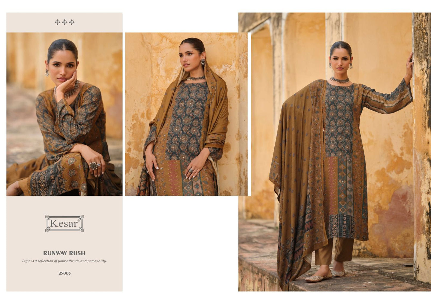 Paisley Kesar Pashmina Suits Exporter