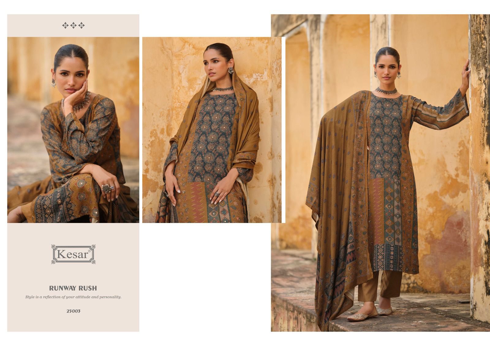 Paisley Kesar Pashmina Suits Exporter