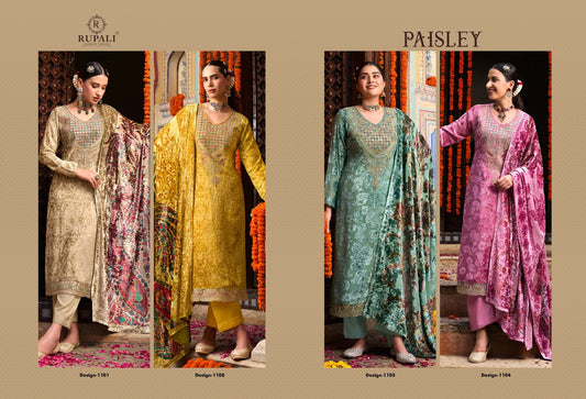 Paisley Rupali Velvet Suits Manufacturer