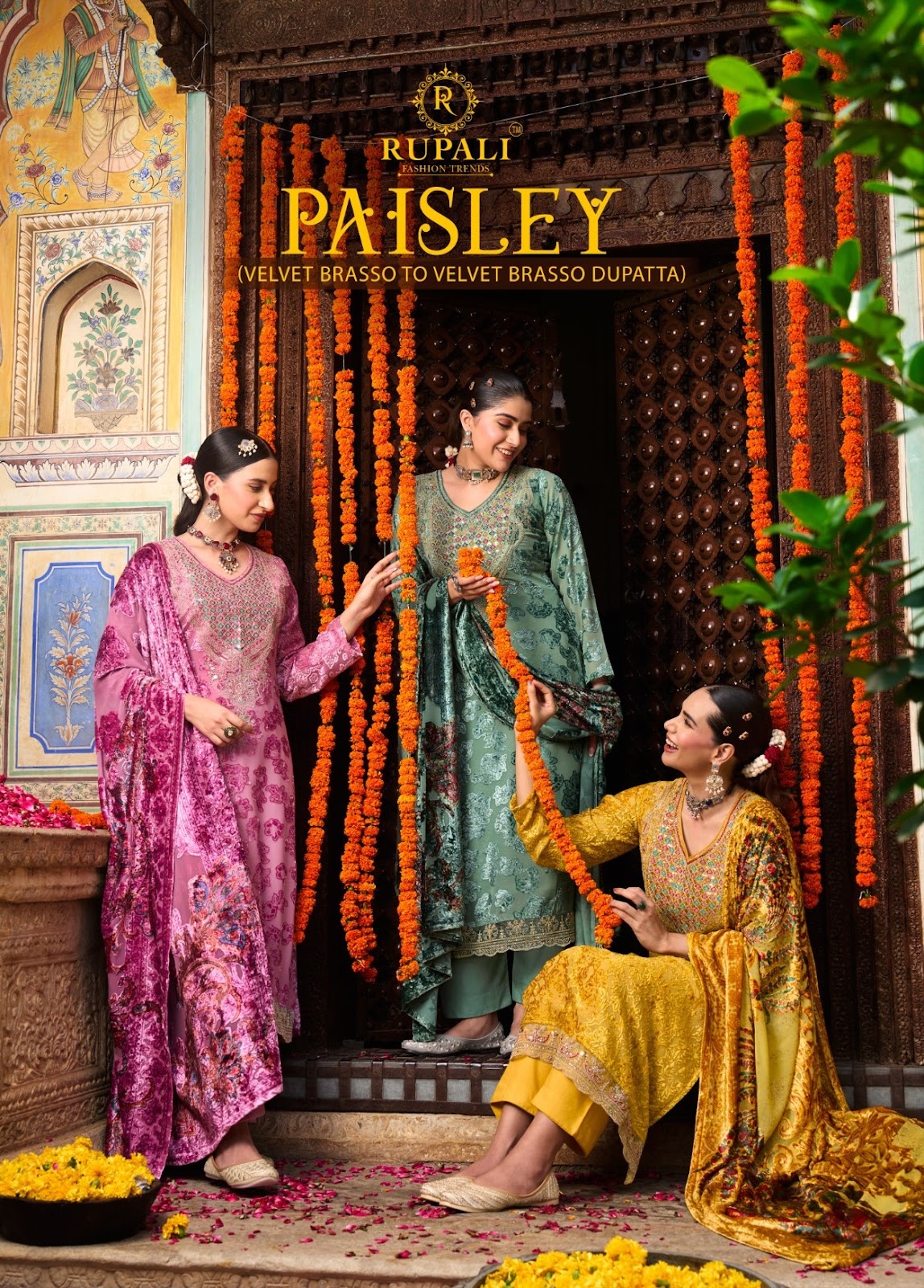 Paisley Rupali Velvet Suits Manufacturer