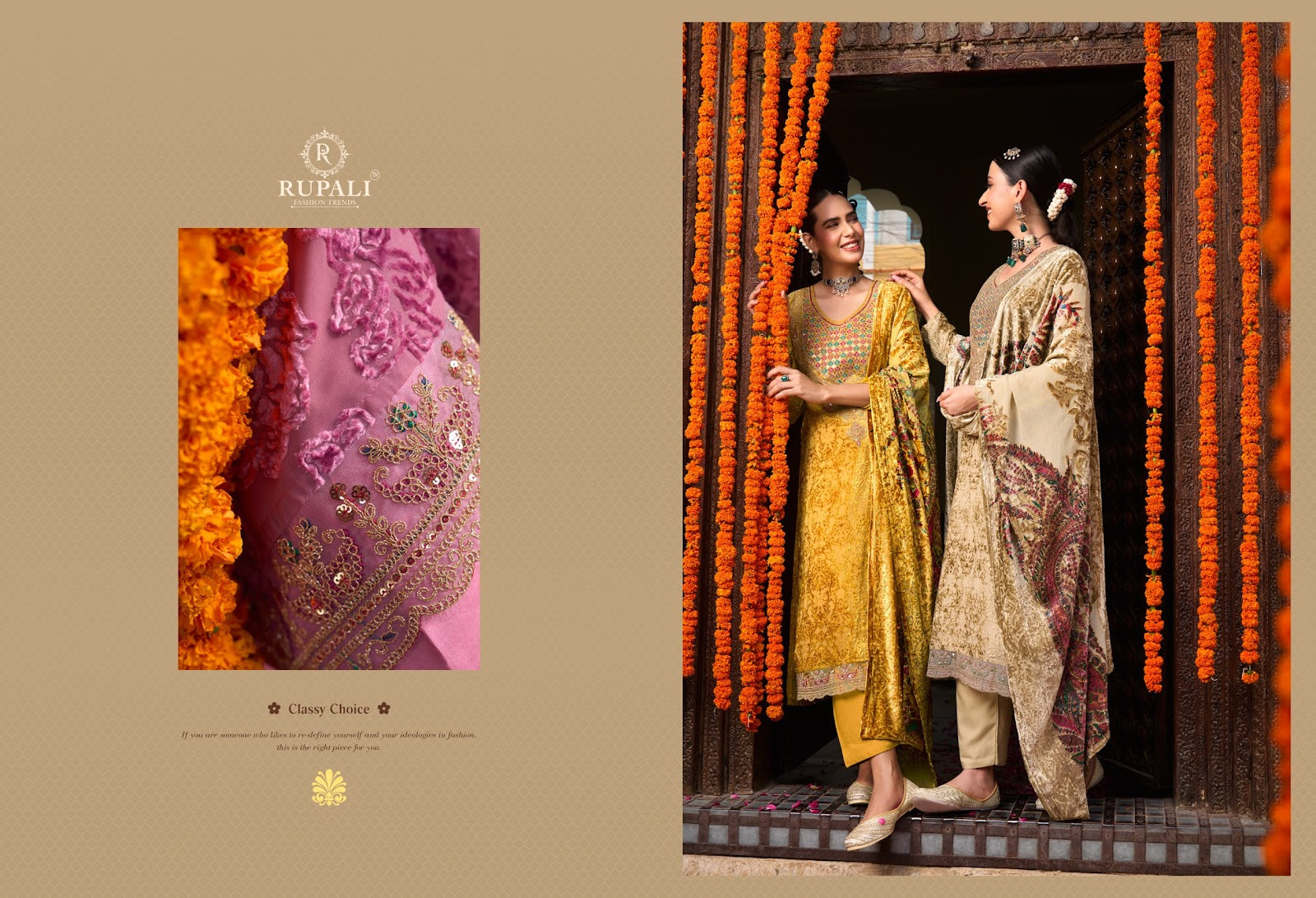 Paisley Rupali Velvet Suits Manufacturer
