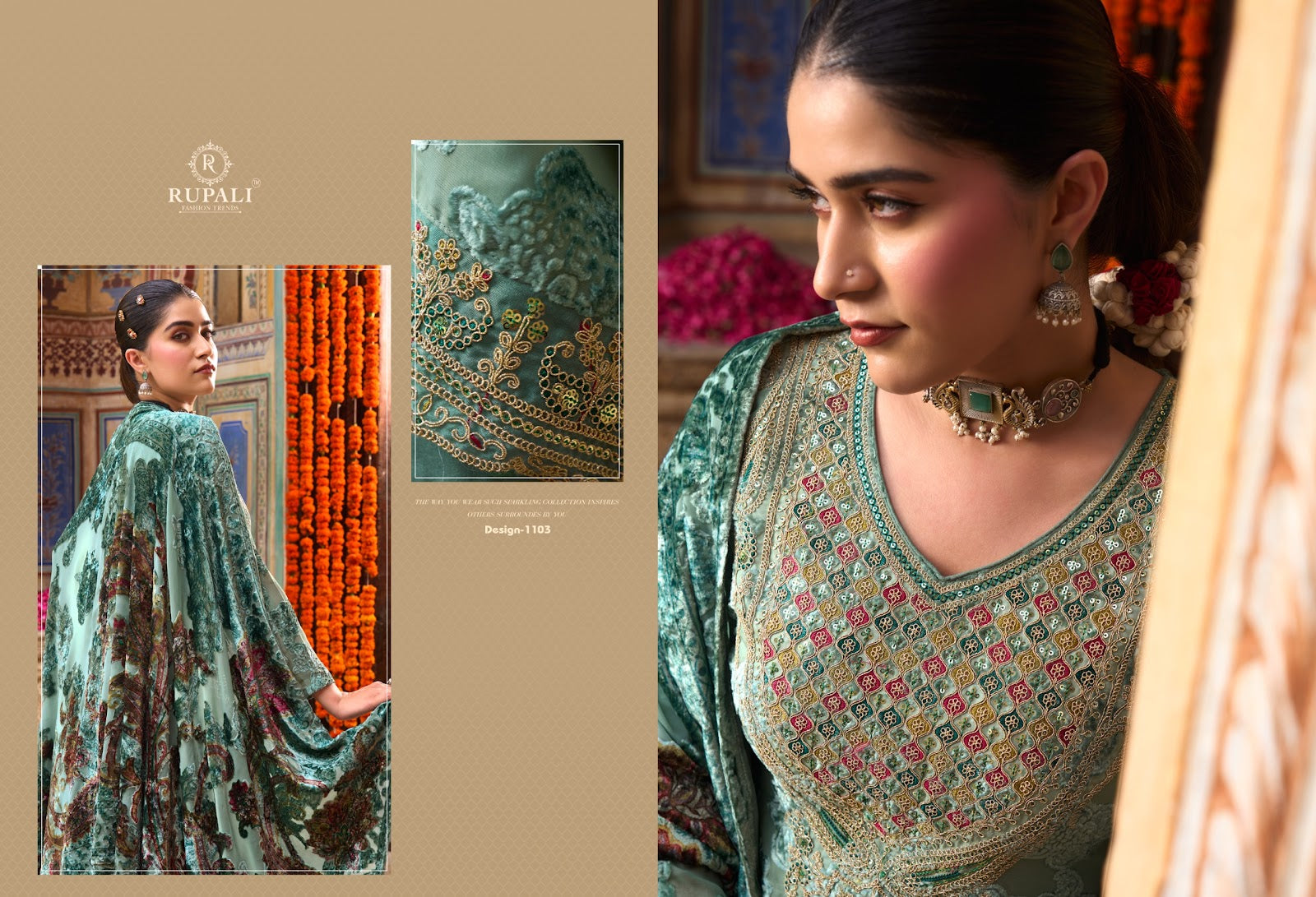 Paisley Rupali Velvet Suits Manufacturer