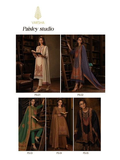 Paisley Studio Varshaa Viscose Muslin Pakistani Salwar Suits Exporter Ahmedabad