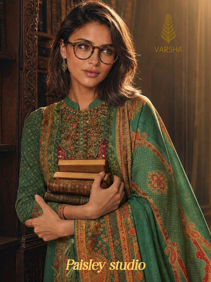 Paisley Studio Varshaa Viscose Muslin Pakistani Salwar Suits Exporter Ahmedabad