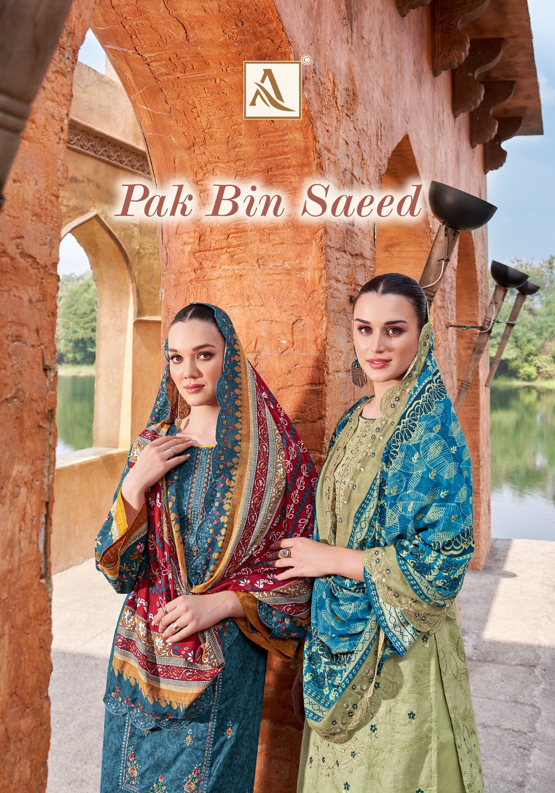 Pak Bin Saeed Alok Cambric Cotton Karachi Salwar Suits Exporter Ahmedabad