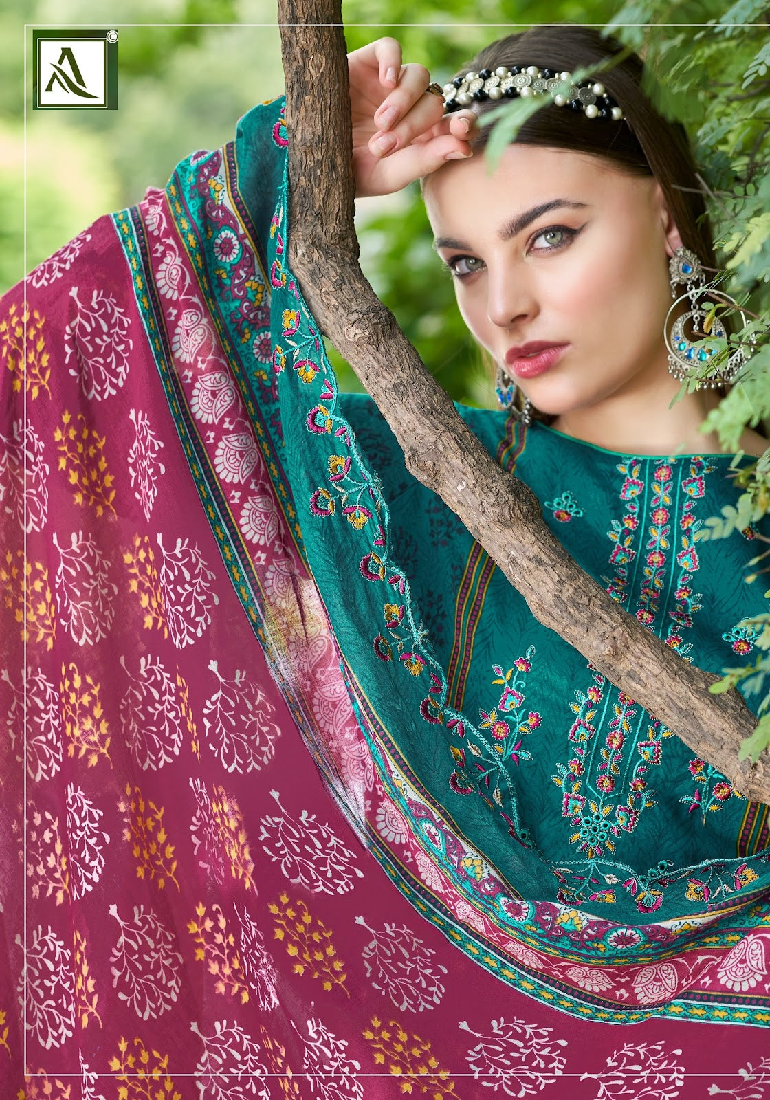 Pak Bin Saeed Edition 3 Alok Cambric Cotton Karachi Salwar Suits Exporter Ahmedabad