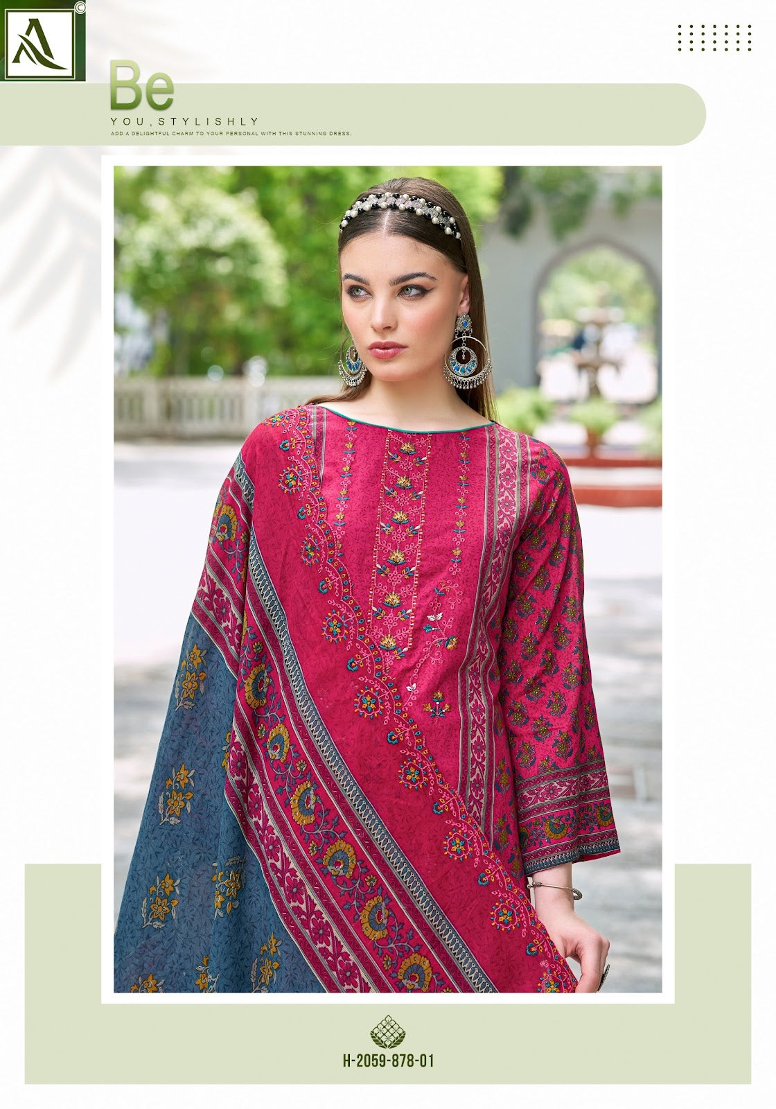 Pak Bin Saeed Edition 3 Alok Cambric Cotton Karachi Salwar Suits Exporter Ahmedabad