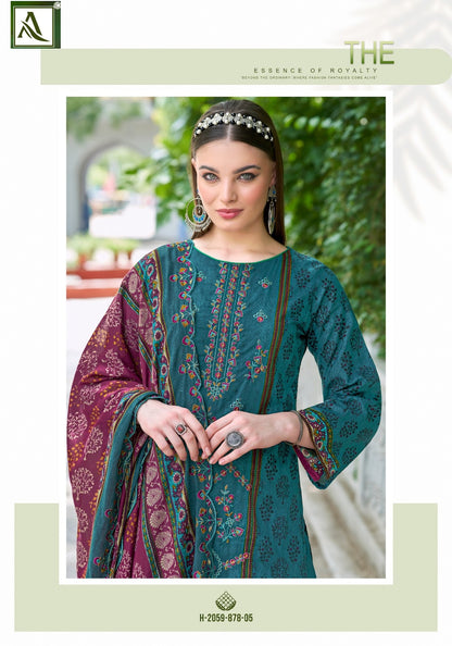 Pak Bin Saeed Edition 3 Alok Cambric Cotton Karachi Salwar Suits Exporter Ahmedabad