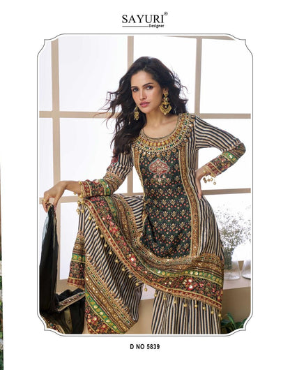 Pakeeza Karachi Sayuri Natural Crepe Readymade Suits Exporter India