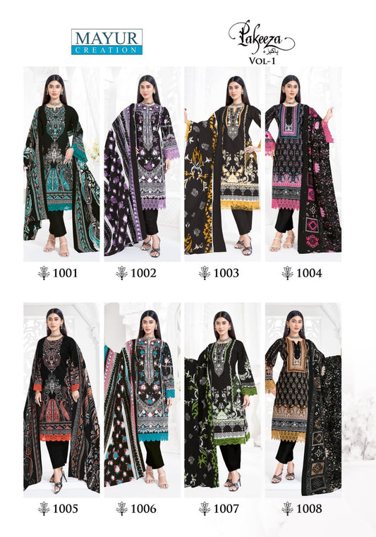 Pakeeza Vol 1 Mayur Creation Cotton Karachi Salwar Suits Wholesale Price