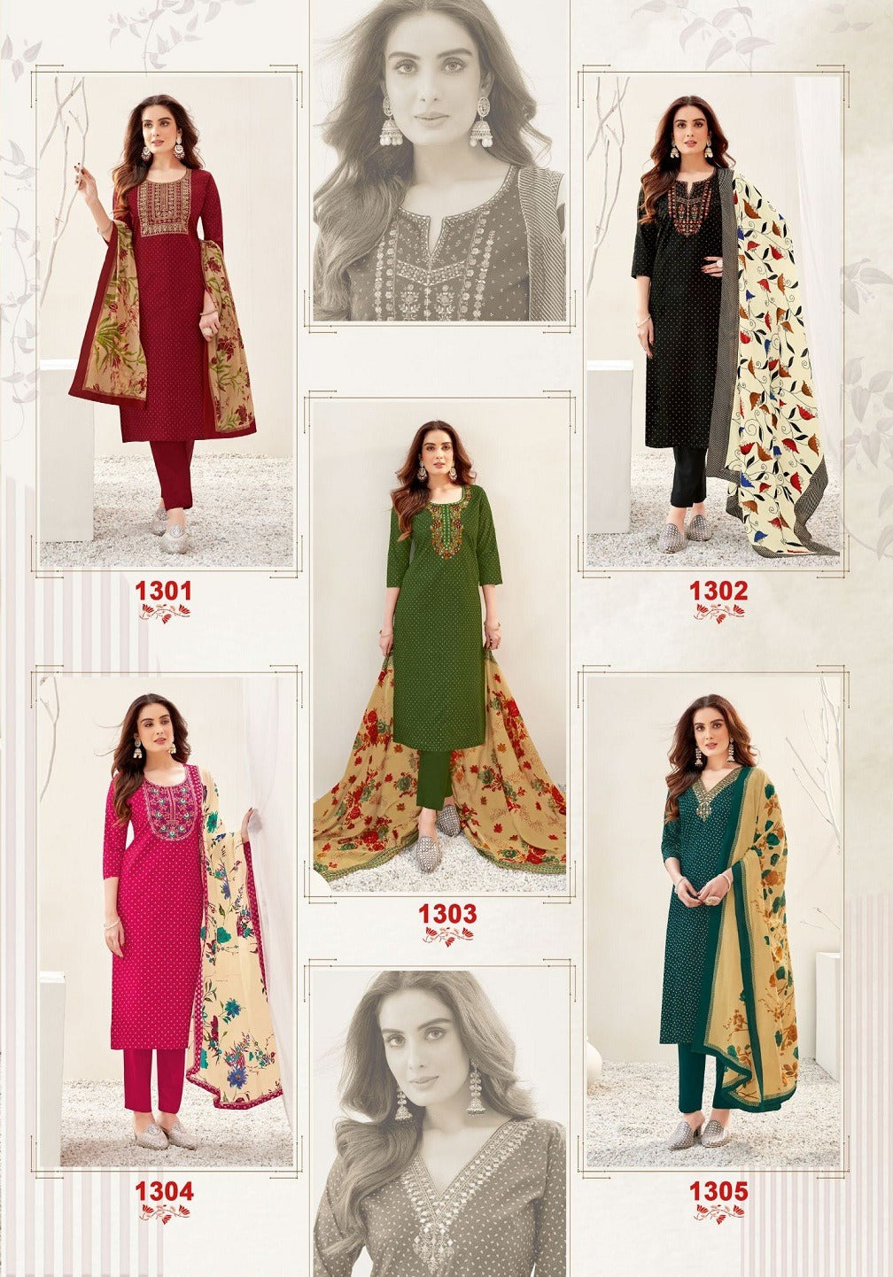 Pakeezah Vol 13 Kundan Readymade Cotton Pant Suits Exporter Gujarat