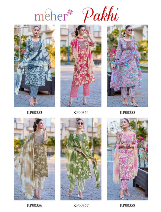 Pakhi Meher Capsule Readymade Pant Style Suits Wholesale