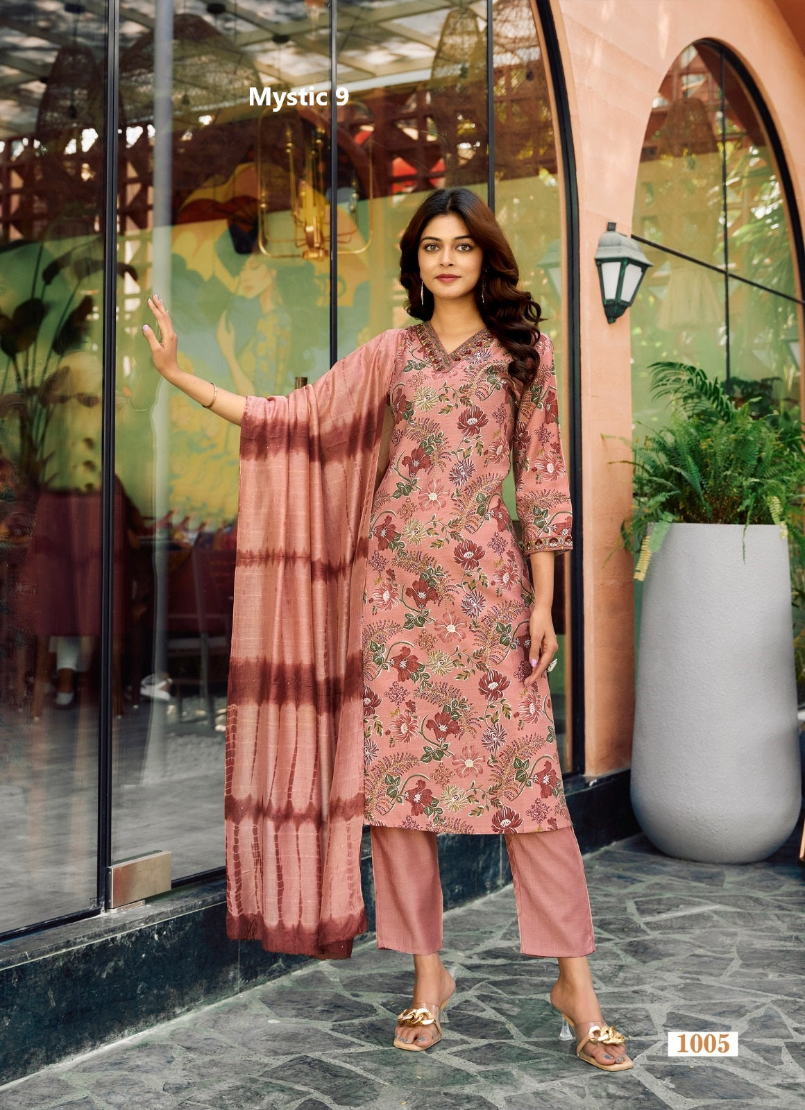 Pakhi Vol 1 Mystic 9 Vertical Readymade Pant Style Suits Manufacturer Gujarat