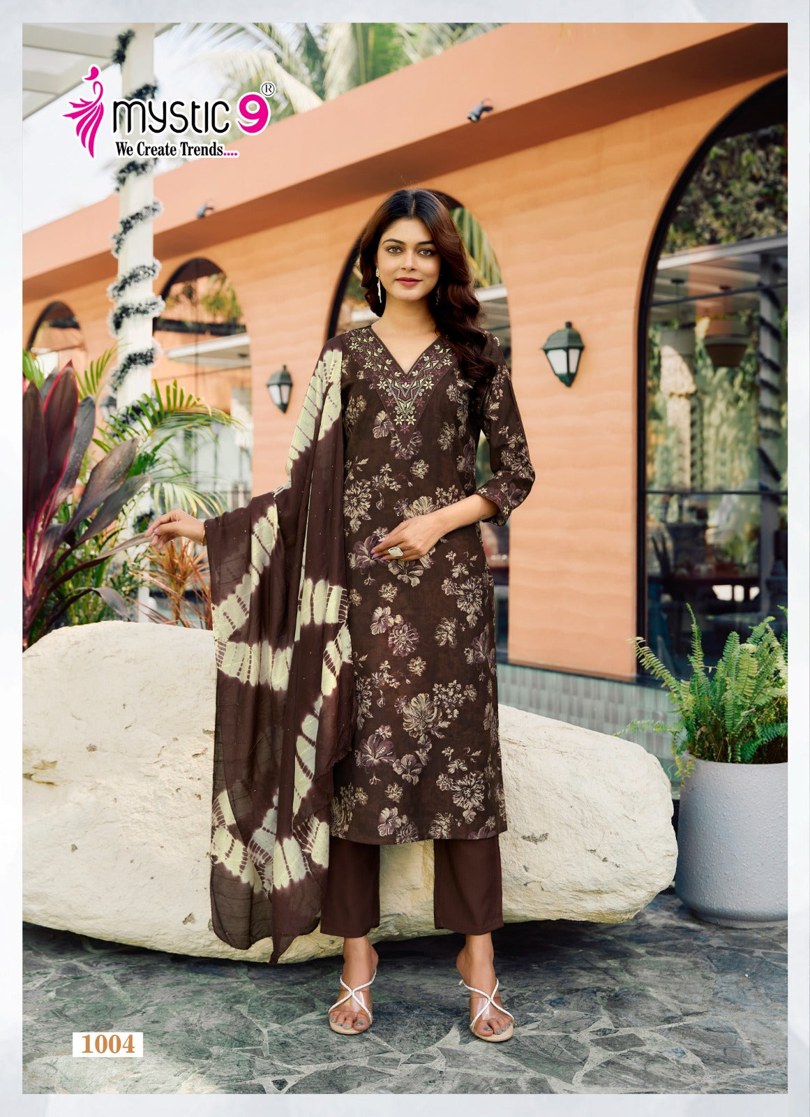 Pakhi Vol 1 Mystic 9 Vertical Readymade Pant Style Suits Manufacturer Gujarat