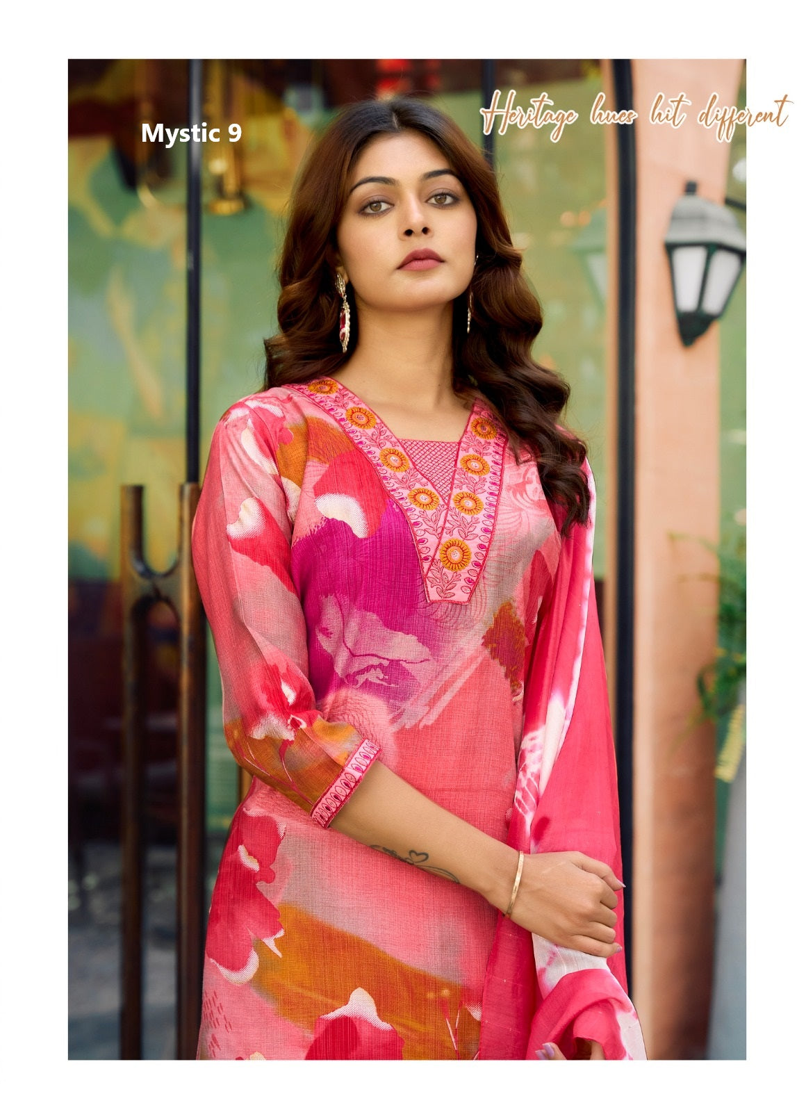 Pakhi Vol 1 Mystic 9 Vertical Readymade Pant Style Suits Manufacturer Gujarat