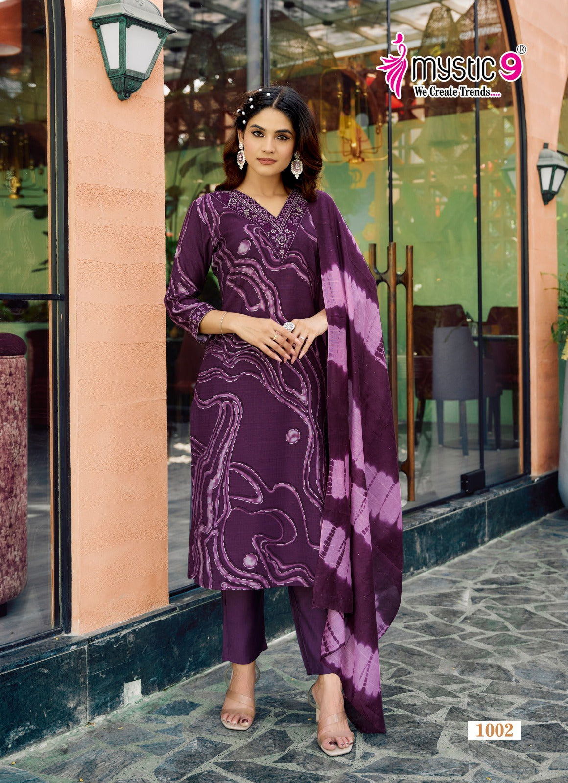 Pakhi Vol 1 Mystic 9 Vertical Readymade Pant Style Suits Manufacturer Gujarat