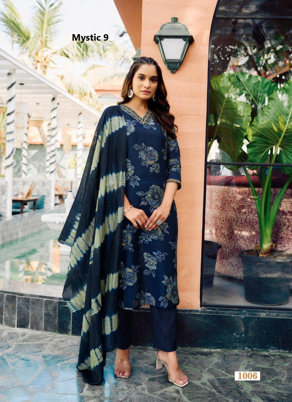 Pakhi Vol 1 Mystic 9 Vertical Readymade Pant Style Suits Manufacturer Gujarat