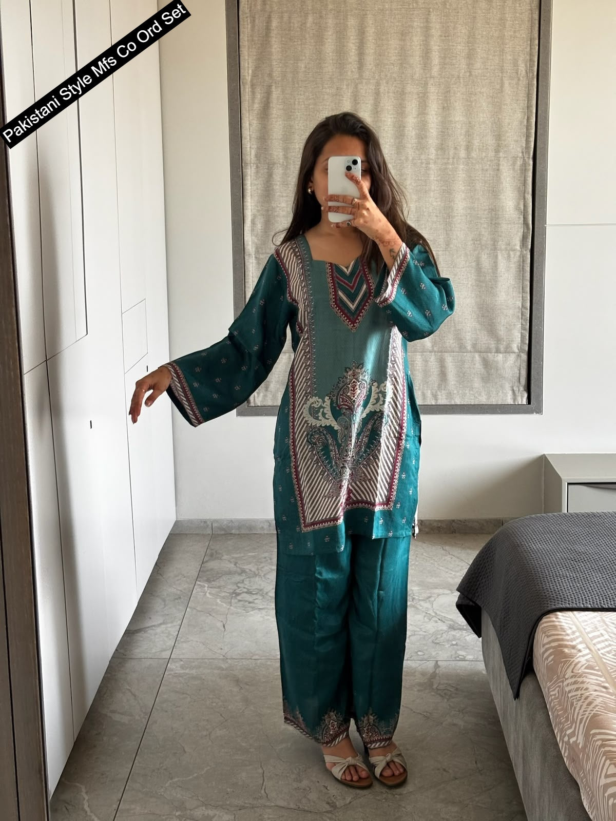 Pakistani Style 1107 Mfs Viscose Muslin Co Ord Set Manufacturer Gujarat