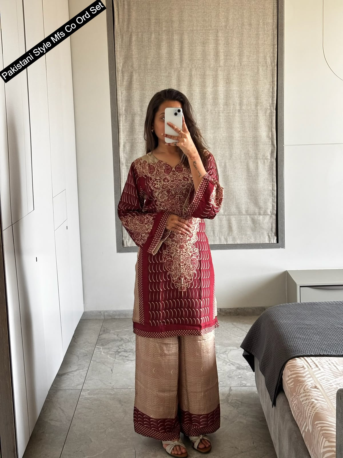 Pakistani Style 1107 Mfs Viscose Muslin Co Ord Set Manufacturer Gujarat