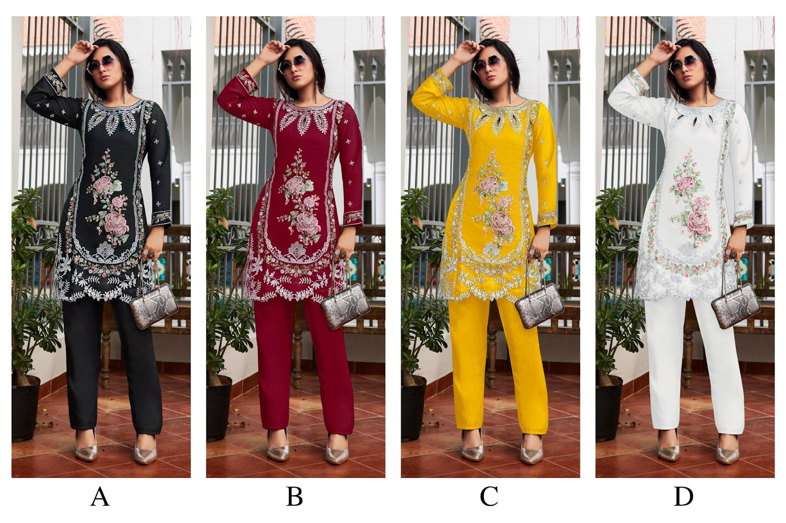 Pakiza Ajraa Viscose Co Ord Set Exporter Ahmedabad