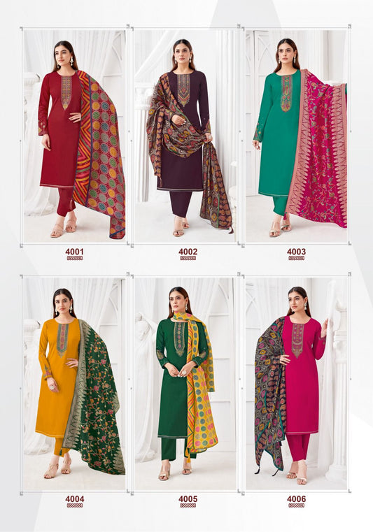 Pal Vol 4 Suryajyoti Jaam Satin Pant Style Suits Supplier Ahmedabad