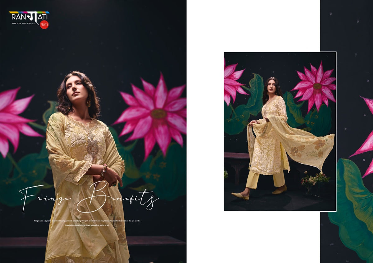 Palachi Edit Rangati Prints Velvet Suits Supplier Gujarat