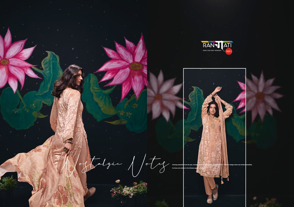 Palachi Edit Rangati Prints Velvet Suits Supplier Gujarat