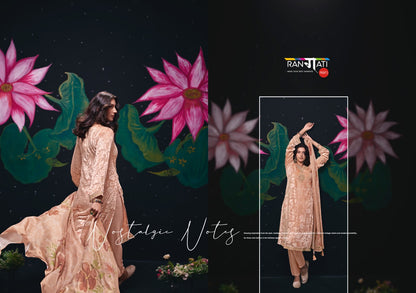 Palachi Edit Rangati Prints Velvet Suits Supplier Gujarat