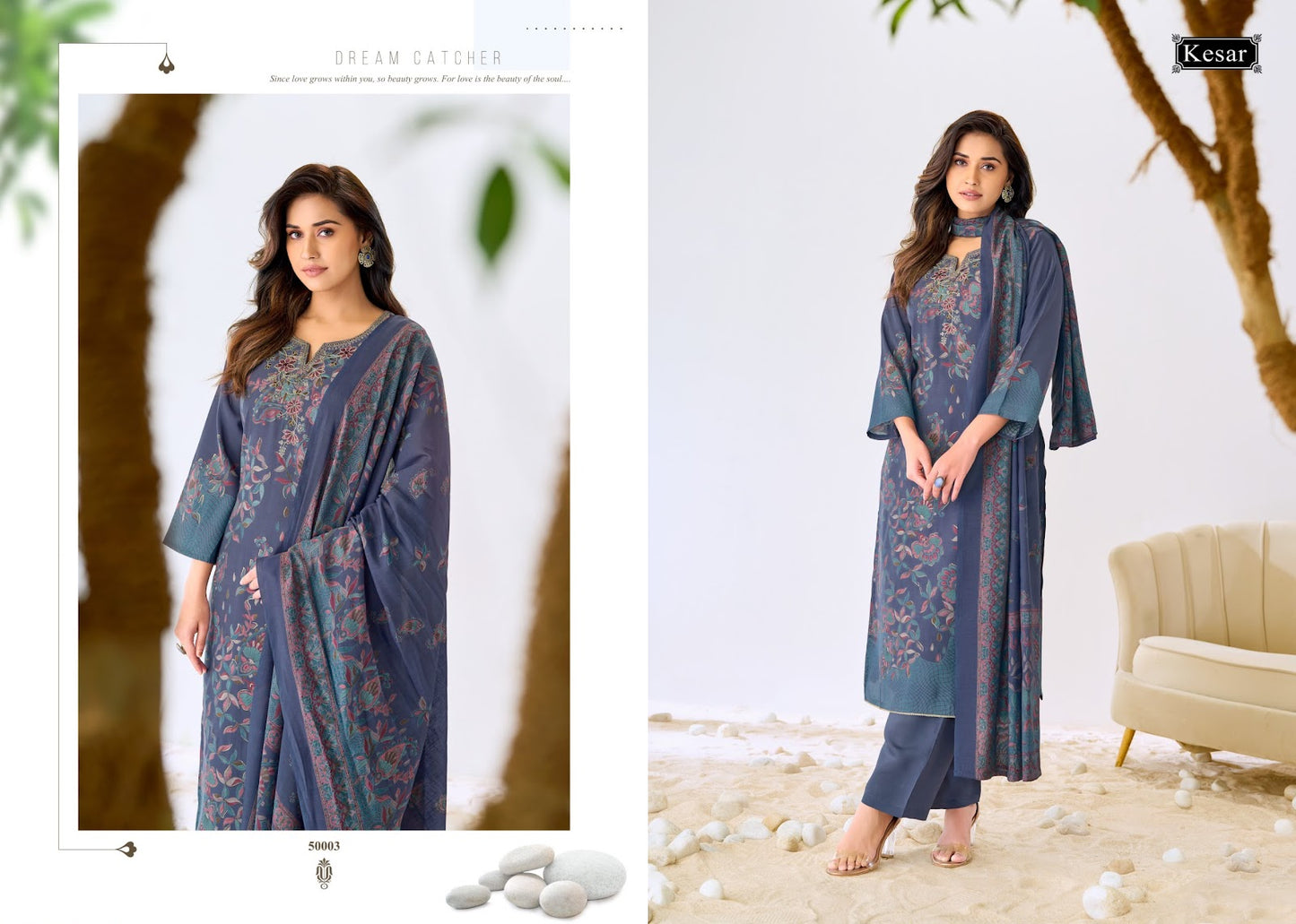 Palak 0809 Kesar Muslin Karachi Salwar Suits Wholesaler Ahmedabad