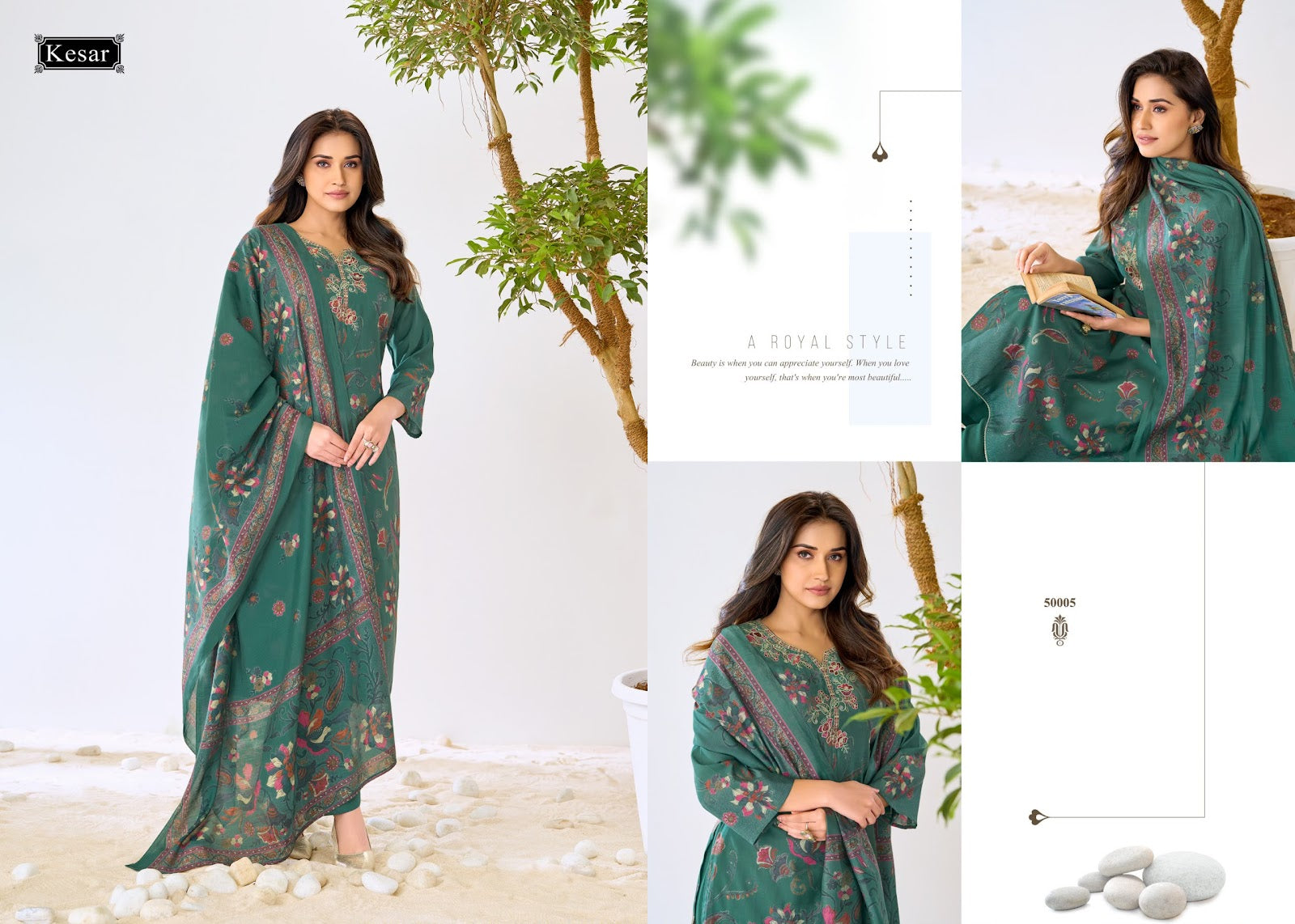 Palak 0809 Kesar Muslin Karachi Salwar Suits Wholesaler Ahmedabad