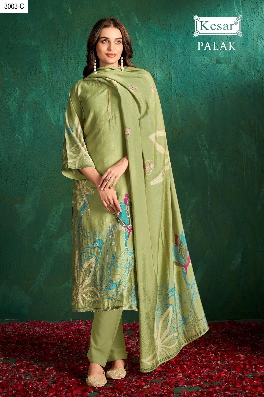 Palak 3001-3004 Kesar Modal Silk Pant Style Suits Exporter India