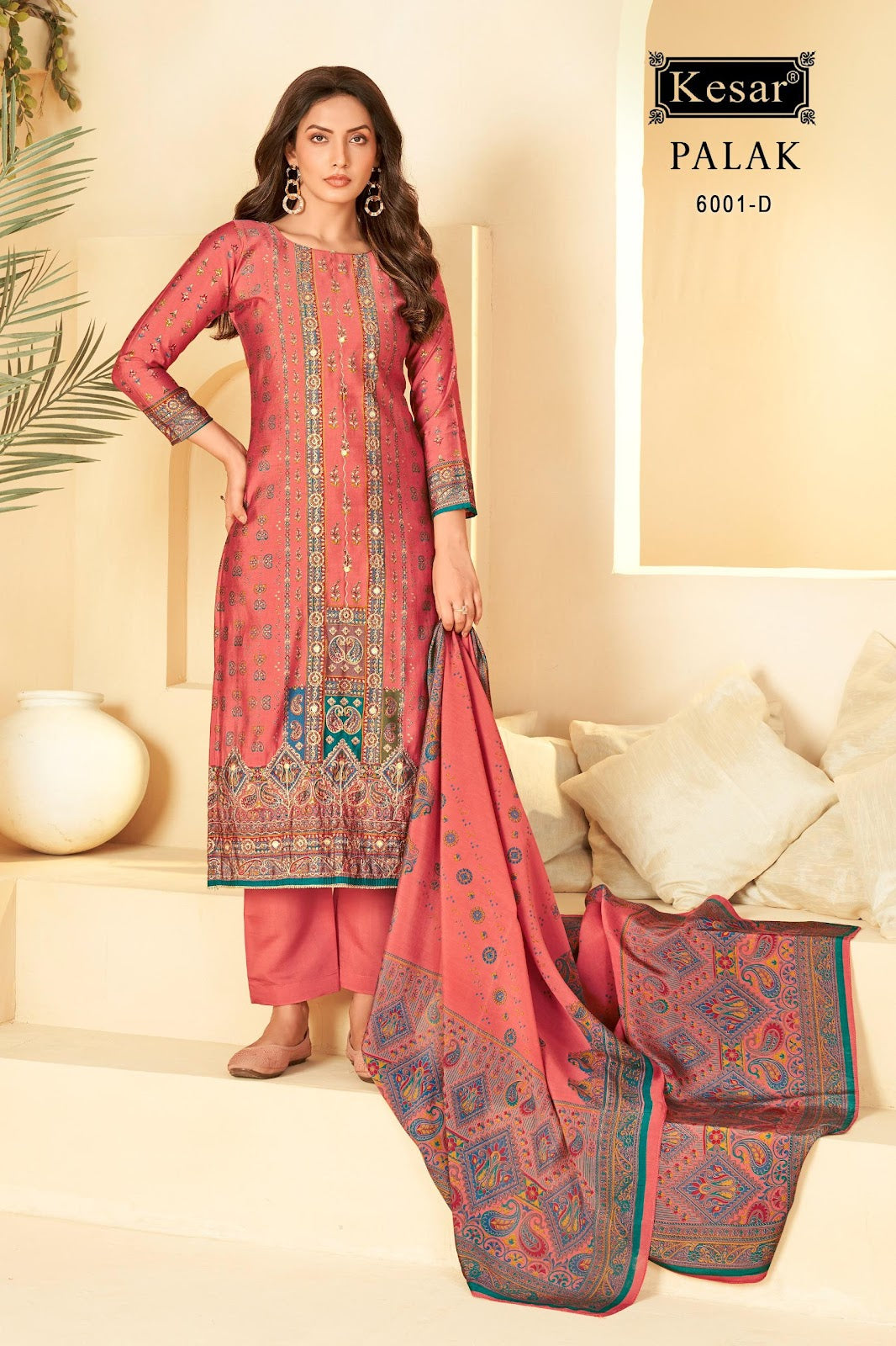 Palak 6001 Kesar Modal Silk Pant Style Suits Supplier India