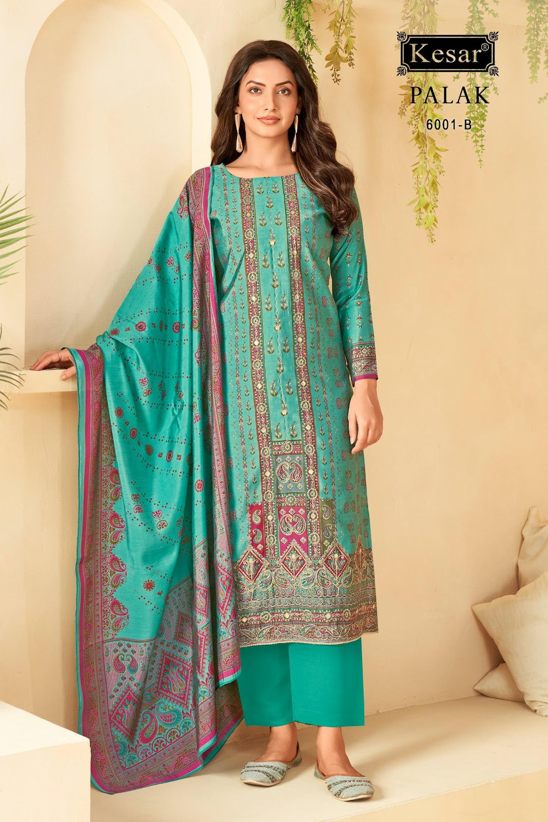 Palak 6001 Kesar Modal Silk Pant Style Suits Supplier India