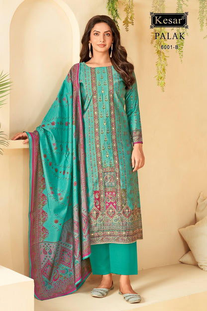 Palak 6001 Kesar Modal Silk Pant Style Suits Supplier India