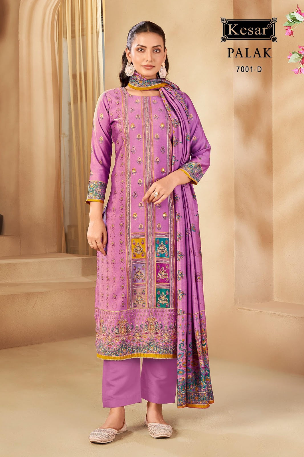 Palak 7001 Kesar Modal Silk Pant Style Suits Exporter India