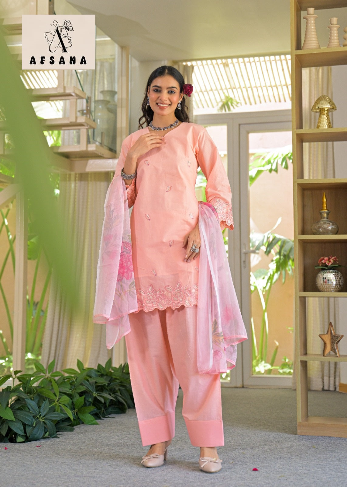 Palak Farshi Afsana Cotton Pakistani Readymade Suits Wholesaler