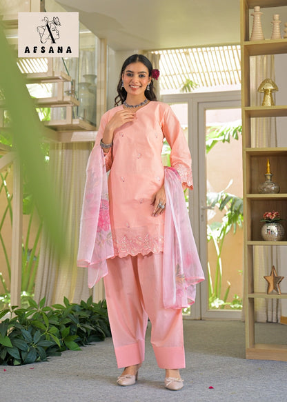 Palak Farshi Afsana Cotton Pakistani Readymade Suits Wholesaler